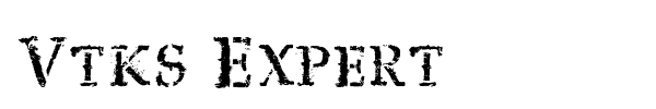 Vtks Expert font preview